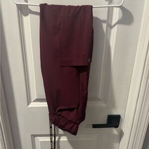 Med Couture Peaches Collection Wine Scrub Pants